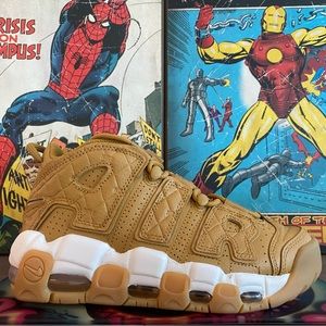 Women’s shoes size 5.5 Nike Air More Uptempo Quilted Light Brown DX3375-700